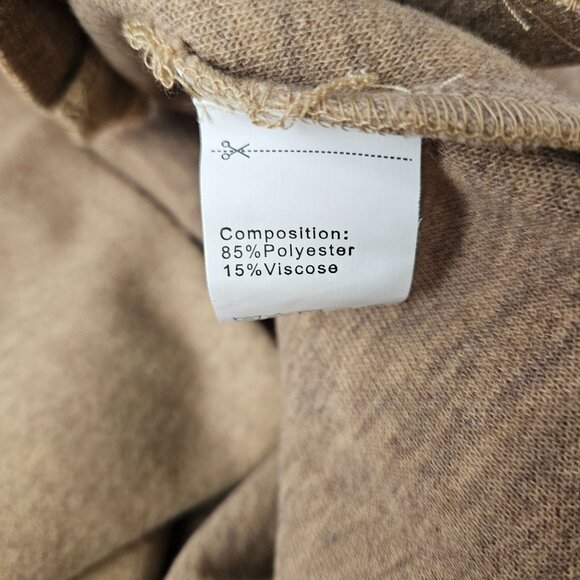 Pretty Garden Womens Long Wool Blend Shacket Pockets Button Closure Tan Size XL - Picture 11 of 11